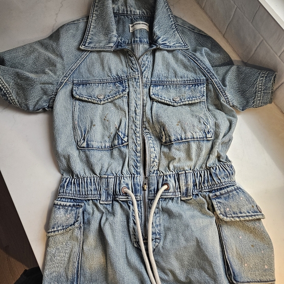 NWOT Free People We The Free Mojave Denim Shortall - Saguaro, Sz Small - Picture 10 of 12